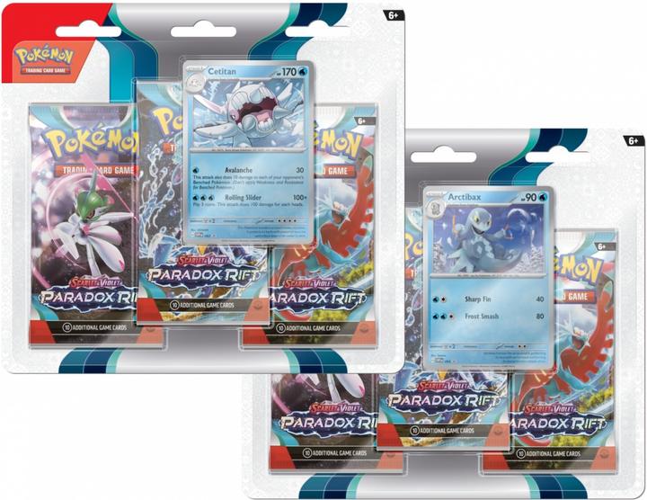 Produktbild Pokémon Cards Paradox Rift 3pack B. Cetitan