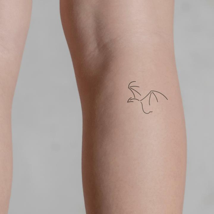 Immagine prodotto minink Tatuaggio temporaneo - Drago minimalista