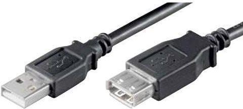 Immagine prodotto Goobay Cavo di estensione USB 2.0 Hi-Speed, nero, 0,6 m (0.60 m, USB 2.0)