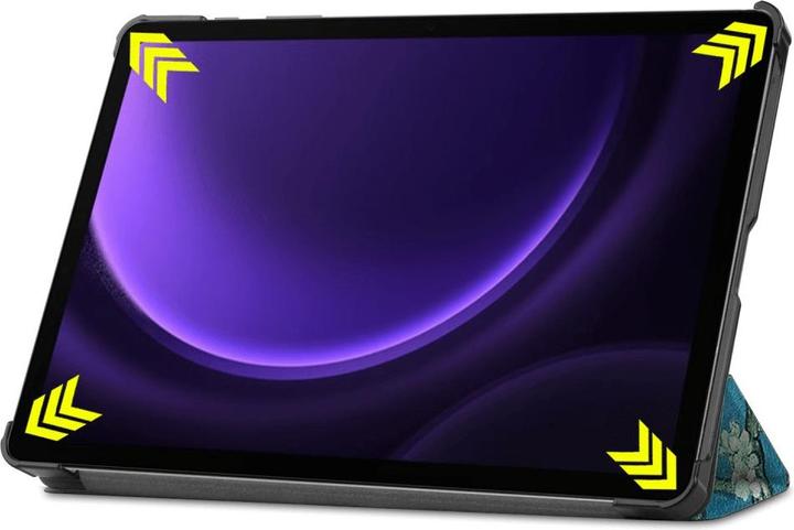 Actual product image Cover-Discount Galaxy Tab S9 FE - Tri-fold Smart Case Blossoms (Galaxy Tab S9 FE)