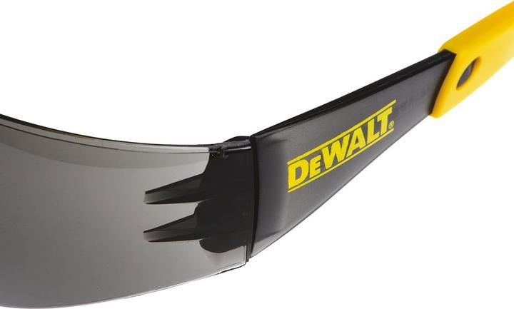 Actual product image DeWalt PROTECTOR safety glasses lens gray, scratch resistant with UV protection