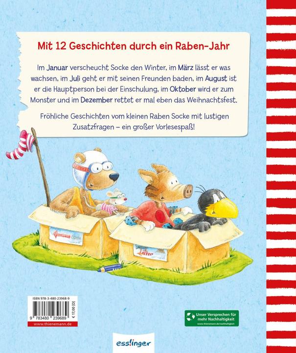 Actual product image Moost:Der kleine Rabe Socke: Mit Socke (German, Nele Moost, Annet Rudolph, 2024)
