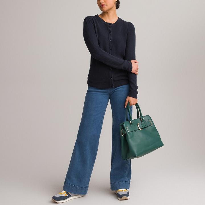 Anne Weyburn Cardigan mit rundem Ausschnitt und Knopfleiste (W32/L34)