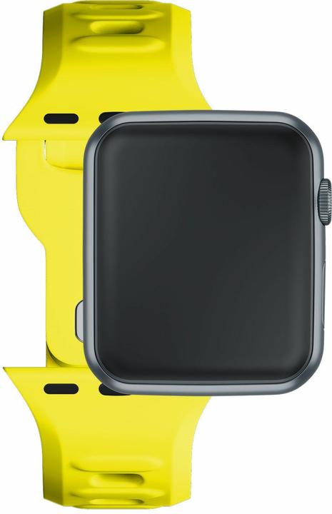 Produktbild 3MK Silicone Watch Strap żółty/yellow dla Apple Watch 38/40/41mm (Edelstahl, Silikon, 3, 4, 9, Ultra)