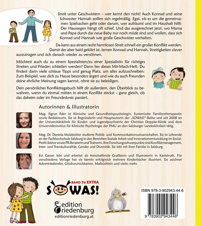 Produktbild Konrad der Konfliktlöser EXTRA - Clever streiten und versöhnen daheim und unter Freunden (Deutsch, Evi Gasser, Sigrun Eder, Daniela Molzbichler, 2014)