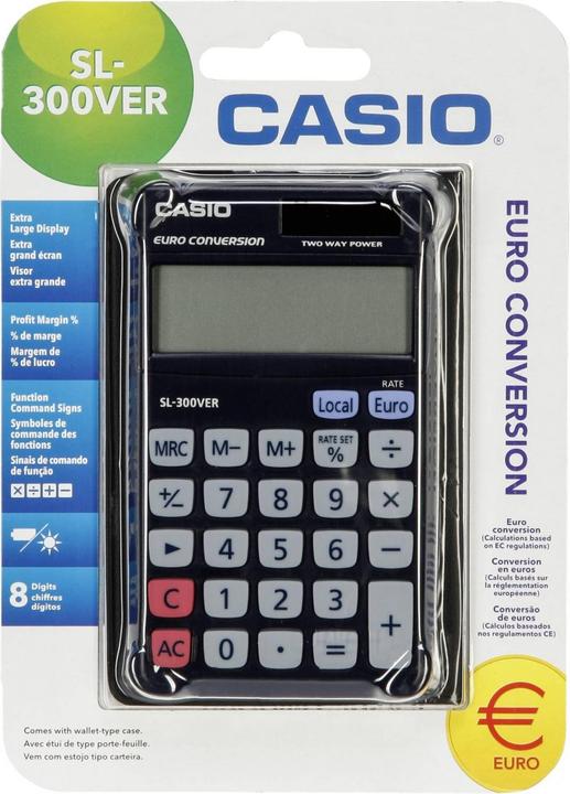 Immagine prodotto Casio SL-300VER (Celle solari, Batterie)