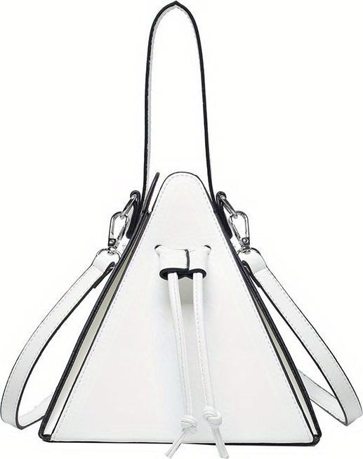 Produktbild Only-Bags.Store Mini Drawstring Bag, Solid Color Crossbody Bag, Kunstleder Clutch Purse