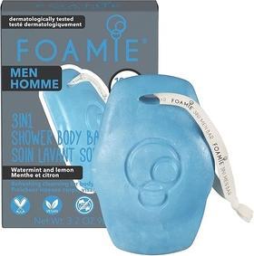 Produktbild Foamie MenÂ's shower soap for face. body and hair Seas The Day (3 in 1 Shower Body Bar) 90 g