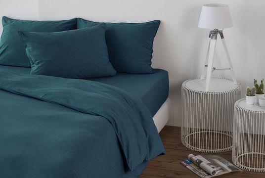 Image du produit Living Home Jersey mélangé uni (Set de linge de lit, 50 x 70 cm, 160 x 210 cm)