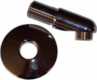 Image du produit Cma Armatur CMA brusearm med roset 1/2 - Krom, fremspring fra vaeg 60 mm, 25°, roset ø 70 mm