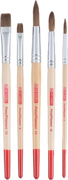 Actual product image Talens Pony Filament Brush Set