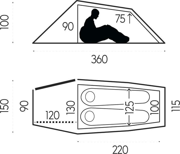 Image du produit Fjällräven Abisko Lite 2 (Tente tunnel, 2.07 kg, 2 personnes)