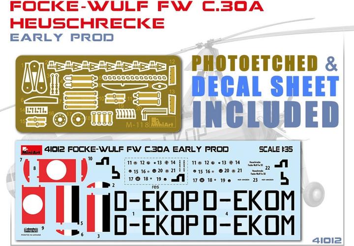 Produktbild Mini art Focke-Wulf Fw C.30A Heuschrecke. Early Prod
