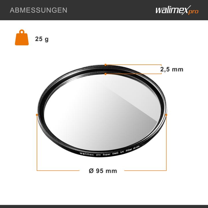 Produktbild Walimex UV-Filter Slim Super DMC 95mm (95 mm, UV-Filter, 95 mm)