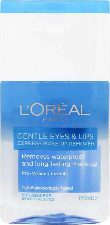L'Oréal Paris Dermo-Expertise Gentle Lip And Eye Make-Up Remover (Reinigungsmilch, 125 ml)