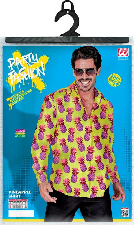 Actual product image Widmann NEON ANANAS PARTY FASHION HEMD (Hemd), XXL