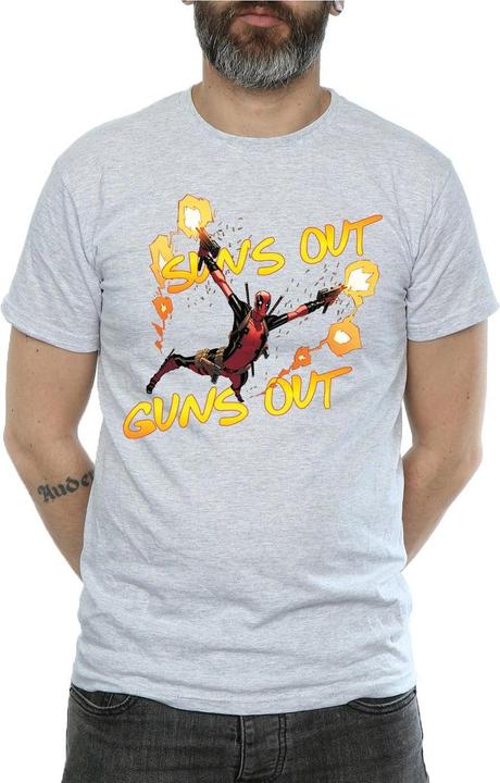 Immagine prodotto Deadpool Sun's Out Guns Out Maglietta Uomo (XXL)