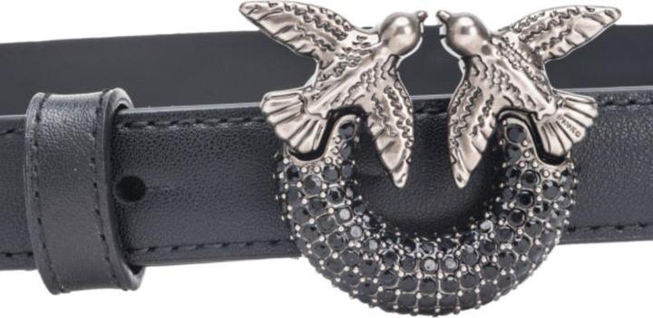 Produktbild Pinko H2 schwarzer Kristallgürtel