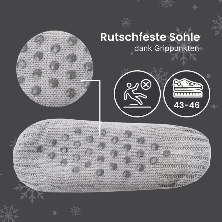 Actual product image Hermex Slippers size 43-46 winter socks cosy socks fuzzy socks slippers (43, 44, 45, 46)
