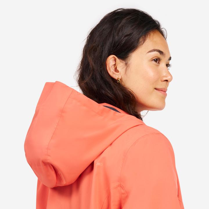 Produktbild Tribord Women’s long waterproof raincoat - Sailing 500 brick (XS)