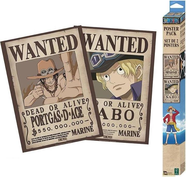 Produktbild ABYstyle One Piece - Wanted Sabo & Ace (52 x 38 cm)