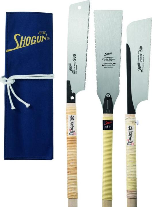 Shogun Set di seghe giapponesi 3 pezzi.