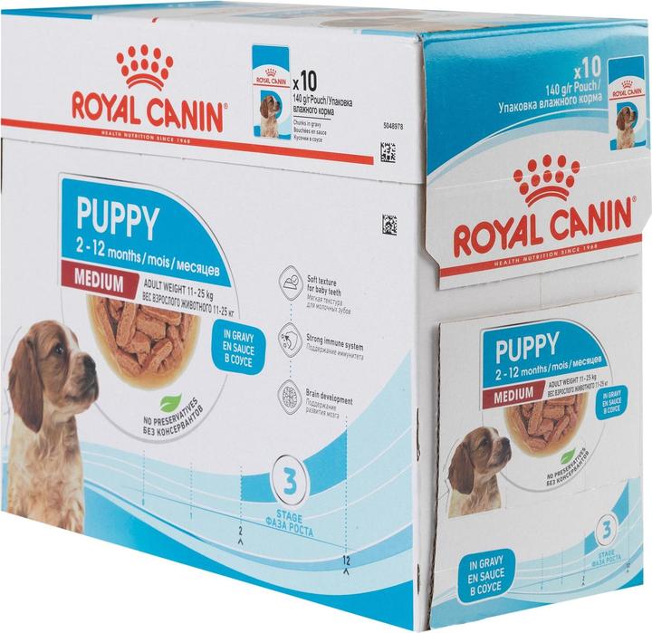 Immagine prodotto Royal Canin SHN WET Cucciolo Medio (Cucciolo + gattino, 10 pz., 1400 g)