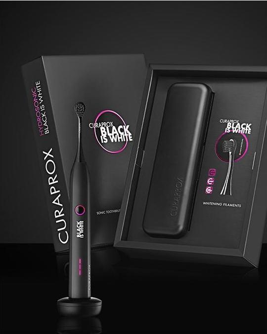 Produktbild Curaprox Hydrosonic Black is White (Schallzahnbürste)