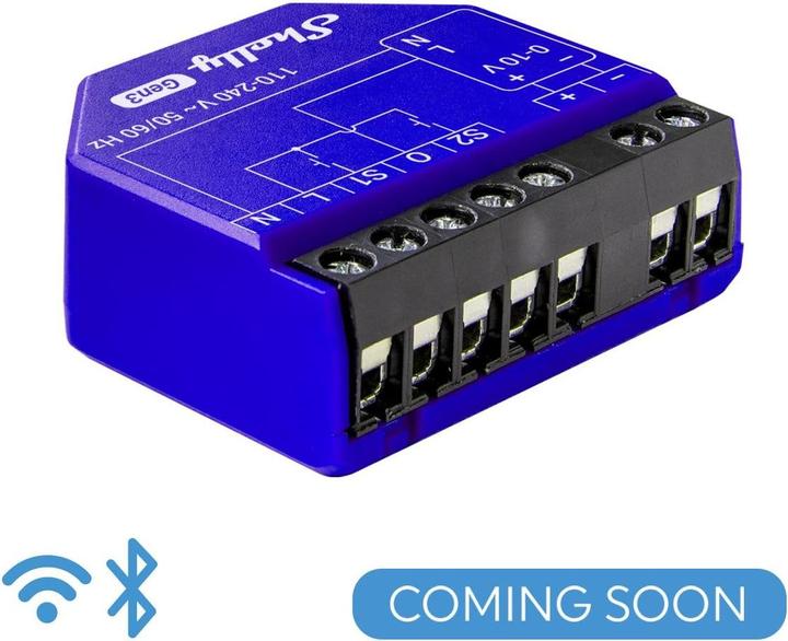 Actual product image Shelly Dimmer 0/1-10V PM Gen3 (Dimming actuator)