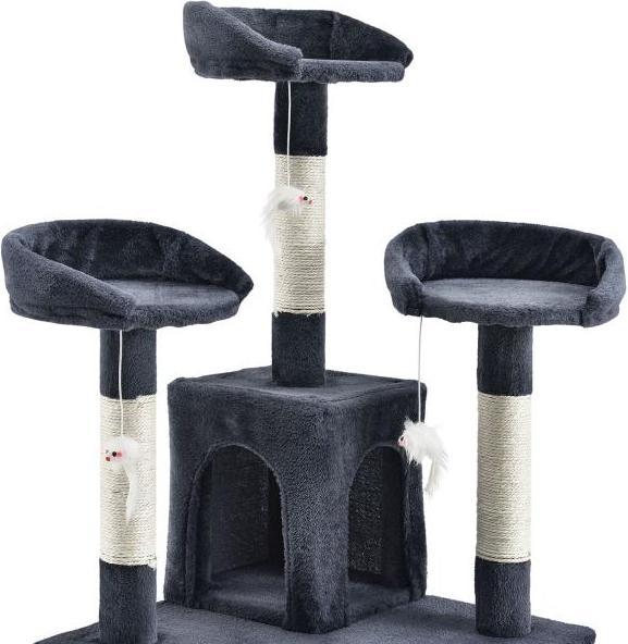 Image du produit Juskys Arbre à chat Sam's Pet Amy (170 cm, Gris foncé)