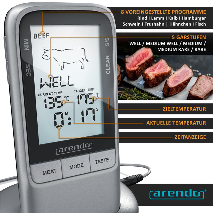 Image du produit Arendo Thermomètre à barbecue