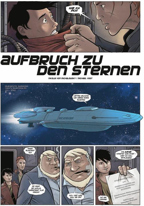 Actual product image Panini Mark Brandis - Aufbruch zu den Sternen (German, Michael Vogt, Nikolai von Michalewski, 2020)