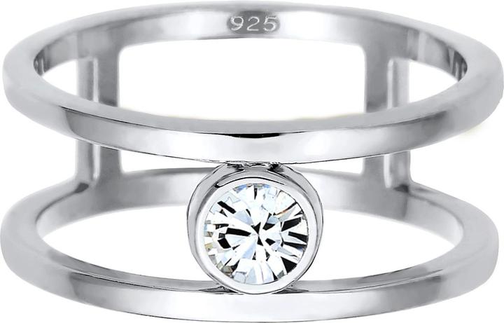 Actual product image Elli Crystal Ring, Solitaire Ring (52, 925 Silver)