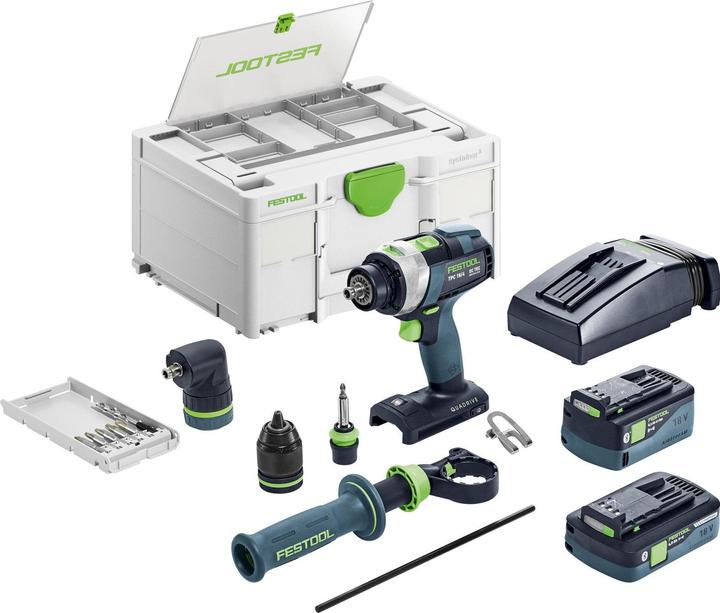 Actual product image Festool Battery-powered impact drill TPC 18/4 5.0/4.0 I-Set (Rechargeable battery operated)