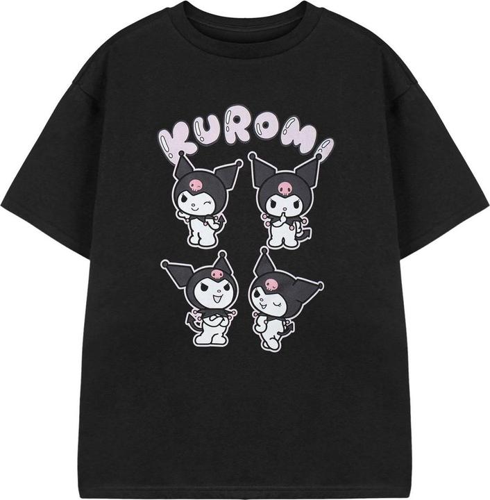 Immagine prodotto Hello Kitty Maglietta Kuromi Cuore Maniche Corte Ragazze (146, 152)