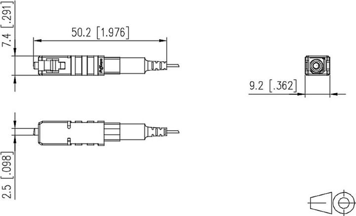 Produktbild Metz Connect BTR NETCOM 1509QAEO010C-E Glasfaseranschluss SC (1509QAEO010C-E) (Netzwerkkabel)