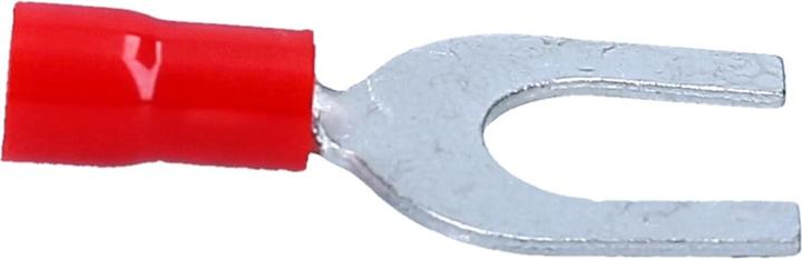 Immagine prodotto Kalitec 100 GKSRU6 capicorda a forcella 0,5-1,5mm² I rosso parzialmente isolato I collare in PVC U6