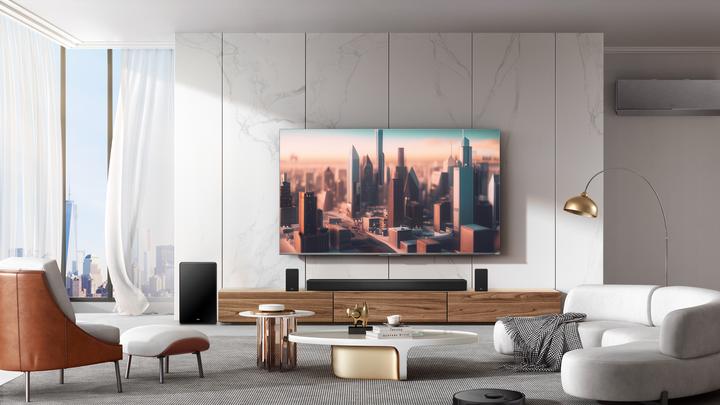 Actual product image TCL Q85H Q Class 7.1.4 Channel Sound Bar with Dolby Atmos, Wireless Subwoofwer, and Wireless Surround Sp (510 W, 7.1.4 Channel)