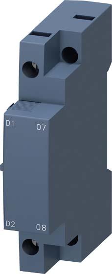 Produktbild Siemens Unterspannungsauslöser, AC24V, 50 Hz/60 Hz, mit voreilenden Hilfskontakt 2S 3RV29221CB0
