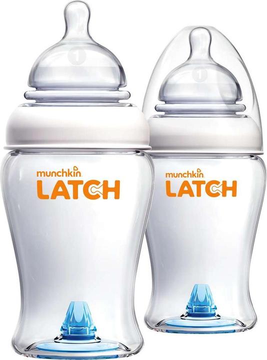 Produktbild Munchkin LATCH 2 Stück Babyflasche 240ml mit Anti-Kolik-Ventil (240 ml)