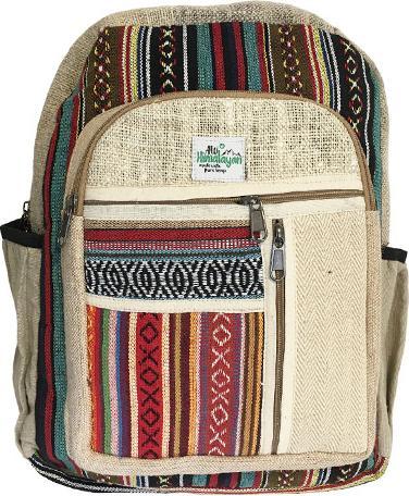 Actual product image Bekos Large Hemp Fibre Zipper Backpack (30 l)