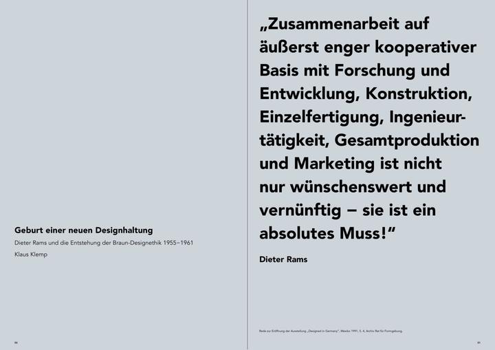 Actual product image Zehn Thesen für gutes Design: Dieter Rams (German, Cees W. de Jong, 2017)