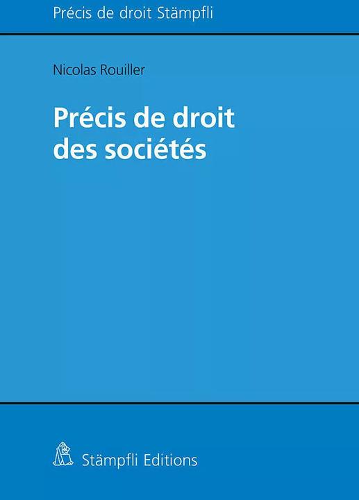 Produktbild Droit des sociétés (Französisch, Nicolas Rouiller, 2024)