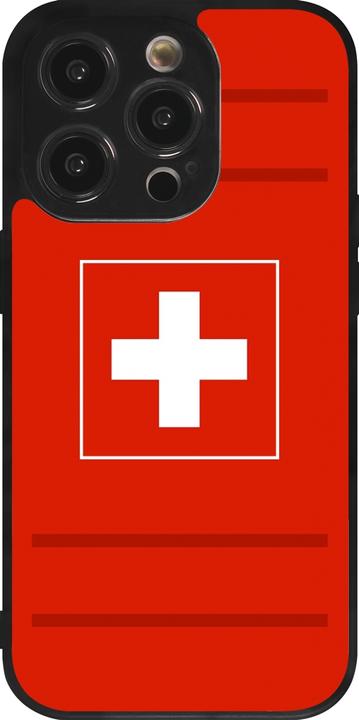 Image du produit PhoneLook Coque Silicone rigide noir Euro 2020 Switzerland (Apple iPhone 14 Pro)