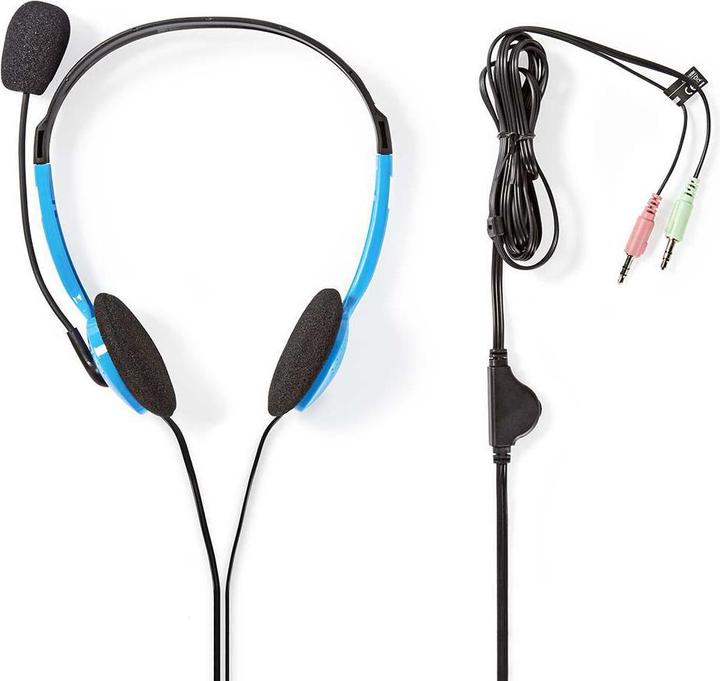 Actual product image Nedis Headphones for PC Headband 2 Plug 3.5 mm (Wireless)