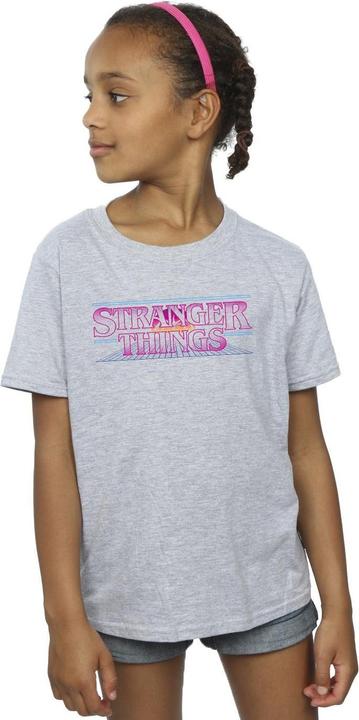 Image du produit Netflix - T-shirt STRANGER THINGS RETRO TITLE - Fille (140, 146)