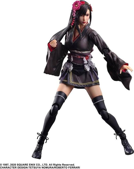 Actual product image Square Enix Final Fantasy VII Remake Play Arts Kai action figure Tifa Lockhart Exotic Dress Ver. 25 cm