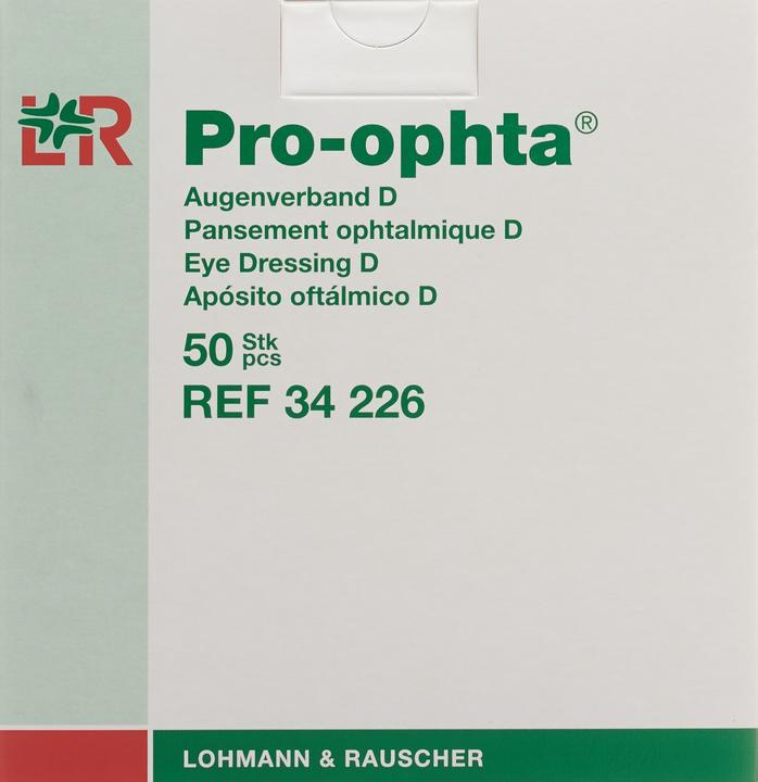 Actual product image Pro Ophta D Augenverband lichtdicht hautfarbig (50 x)