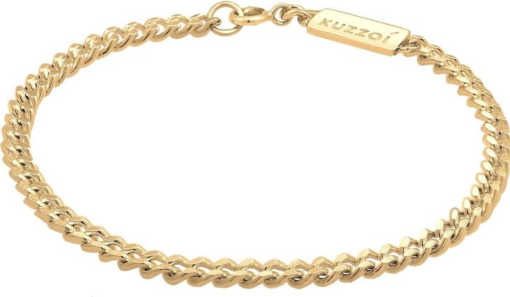 Kuzzoi Armband Basic Herren Panzerkette Massiv Piece 925 Silber
