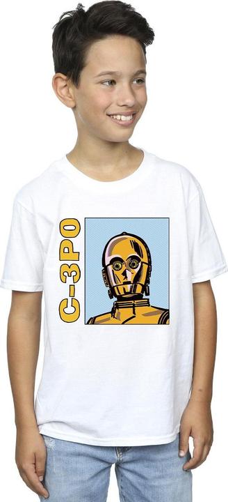 Actual product image Star Wars Boys C3PO Line Art T-Shirt (140, 146)